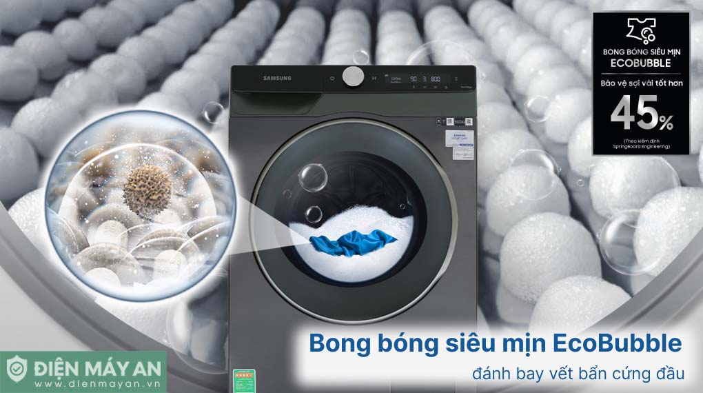 Máy Giặt Cửa Trước Samsung Inverter 10kg WW10TP44DSB/SV